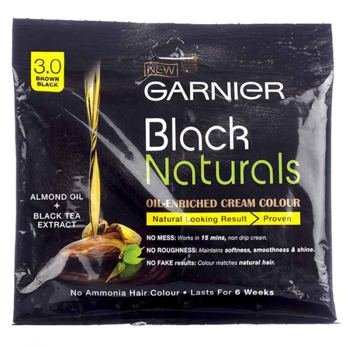 Colourants and Mehndi Garnier Black Naturals Cream Colour Brown Black Hair  dyeShop online in Trivandrum Garnier Black Naturals Cream Colour Brown  Black Hair dye Colourants and Mehndi at 