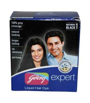 Colourants And Mehndi Godrej Expert Liquid Hair Dye Natural Black