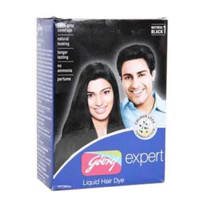 Colourants And Mehndi Godrej Expert Liquid Hair Dye Natural Black